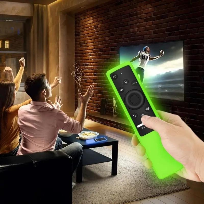 Glow in the Dark Remote Control Case, Anti Slip & Shockproof Remote Control Cover, Remote Control Protective Cover for Samsung BN59 Series Smart TV, Room Accessories