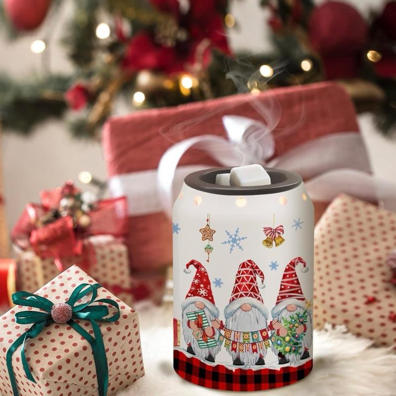 Gnome Christmas Wax Warmer For Scented Wax, Scent Oil & Candles