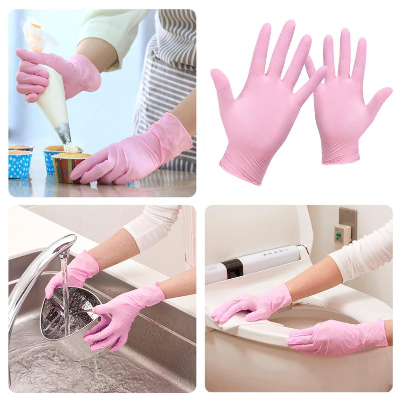 Disposable Durable Gloves, 100pcs Waterproof & Anti-slip Cleaning Gloves, Household Cleaning Supplies For Grooming & Cooking