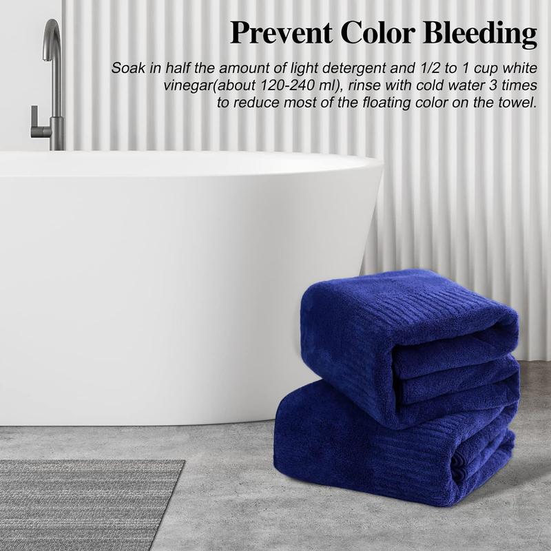 SEISSO Bath Towels 4 Counts  Premium Large Towels for Bathroom 35 x 63 Inches Ultra Soft and Quick Dry Luxury Bath Sheet, Lightweight Shower Towel