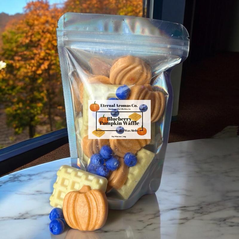 Blueberry Pumpkin Waffle Wax Melts | Blueberry Waffles | Pumpkin Waffle Wax Melts | Fall Wax Melts | Fall Season Decor Candle Decoration Ornaments Freshener autumn aromas