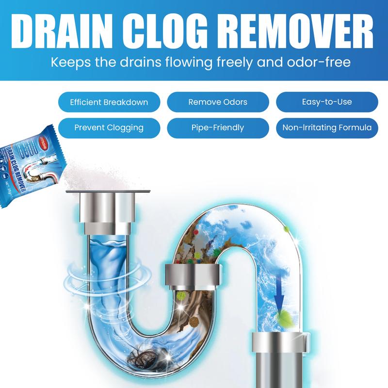 Drain Blockage Removal Powder Toilet, Kitchen, Drain Blockage, Dredging, Cleaning, Deodorant Powder