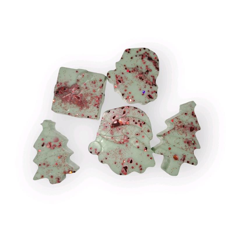 Christmas Scented Holiday Soy Wax Melts in a Festive Bag - 0.8 oz Net Wax Weight - Decor, Candle