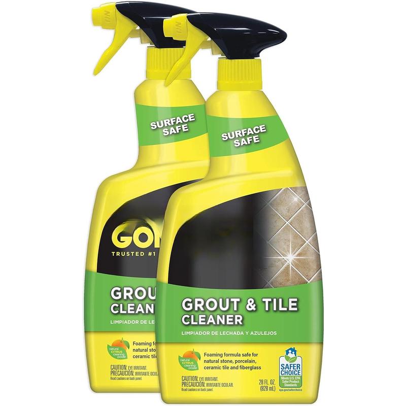 Grout and Tile Cleaner - 28 Ounce - Removes Tough Stains Dirt Caused by Mold Mildew Soap Scum and Hard Water Staining - Safe on Tile Ceramic Porcelain, pack of 2