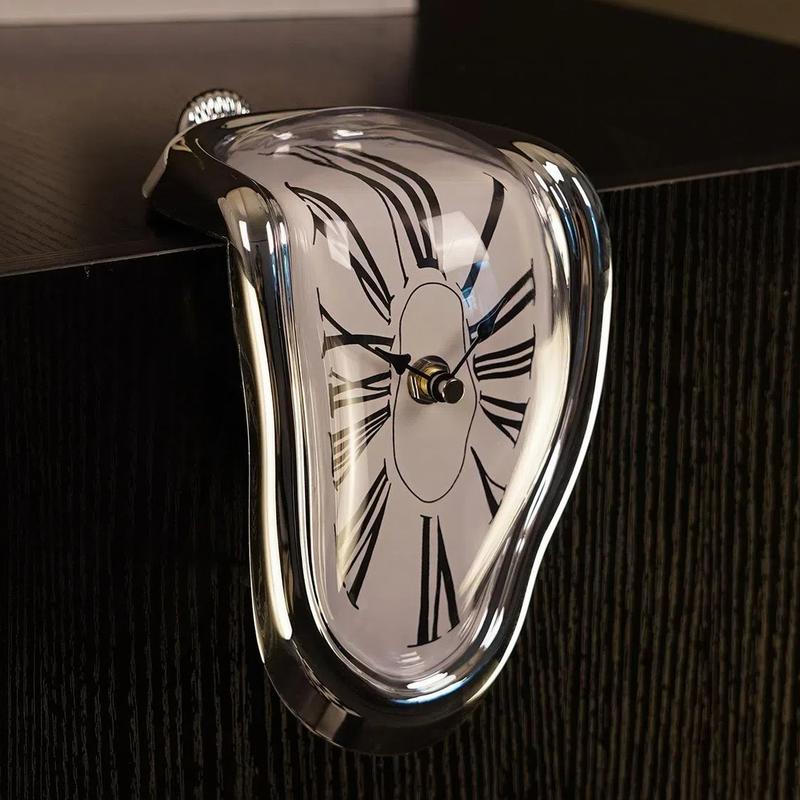 Decorative Dali Watch Melting Clock - Surrealist Table Stand Desktop Fashion Melting Clock, Harry Potter Gifts, Black Friday Christmas Gift Ideas