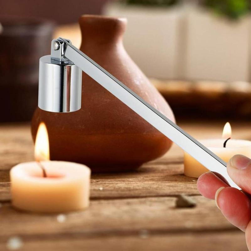 Stainless Steel Candle Snuffer, 1 Count Candle Extinguisher Tool, Candle Accessories for Putting Out Candle Wicks Flame Safely, Home Decor Supplies