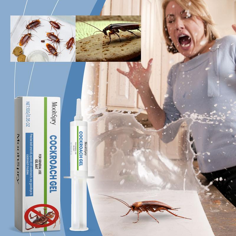 Ultimate Cockroach Gel Bait - Effective Clean Solution for Indoors & Outdoors | Targets American, German & More Cockroaches -vgx