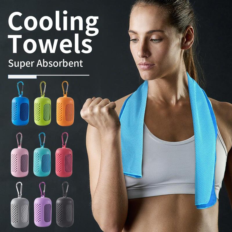 Portable Cooling Towel, 1 Count Soft & Breathable Ice Towel for Yoga, Sport, Running, Gym, Workout, Camping, Fitness, Workout & More Activities, Christmas Gift