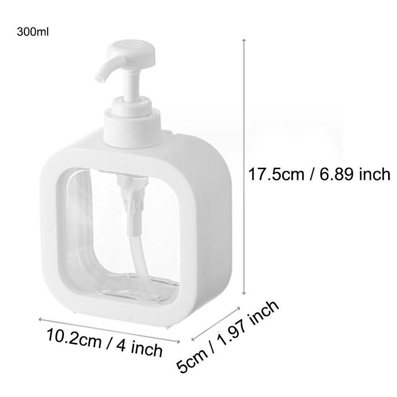 Empty Press Type Soap Dispenser Bottle, 1 Count Plastic Soap Dispensing Bottle, Modern Simple Soap Dispenser Jar, Bathroom Supplies, Kitchen Accessories