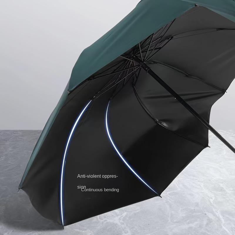 Extra Large 12 Ribs Windproof Waterproof Folding Umbrella For Business Men's & Women's Travel, Reinforcement Umbrella For Both Rainy And Sunny Day For Students