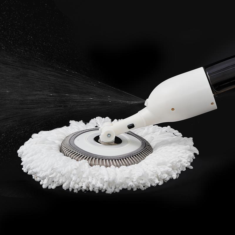 True & Tidy Round Clean Everywhere Smooth Spray Mop Kit Cleaning Microfiber, with Different Heads. Soft and Adjustable Brush Pad Brush Pad Brush Pad