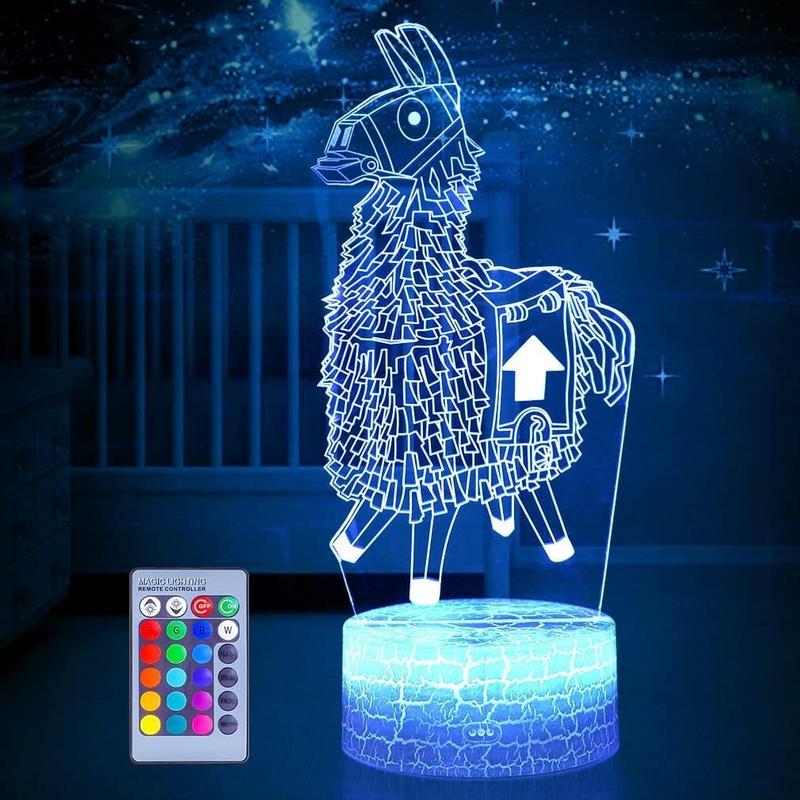 3D 16 Color Cool for Kids Birthday Holiday Christmas Gift Christmas Festival Gift (Llama)