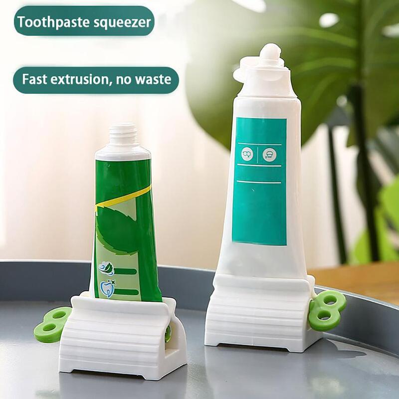 Rolling Tube Toothpaste Squeezer, 1 Count Rotatable Toothpaste Dispenser, Home Essentials, Bathroom Accessories, Bathroom Gadgets for Home Outdoor Travel