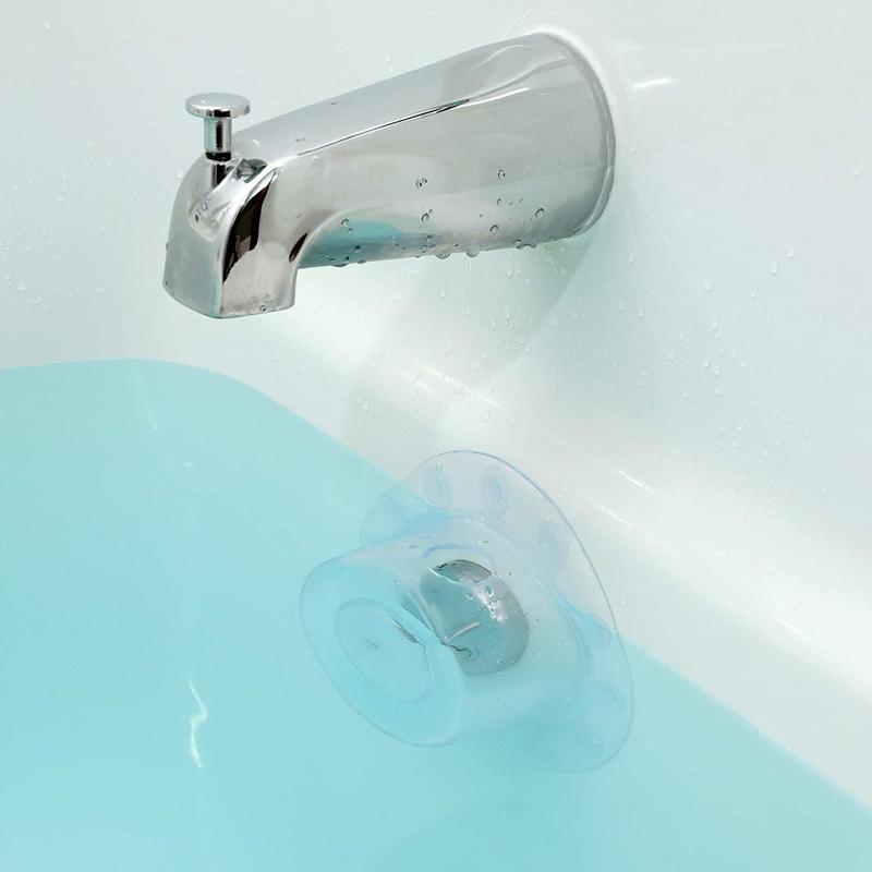 Tub Overflow Clear Drain Cover, 1 Count Silicone Water Stop Plug, Shower Accessories For Bathroom