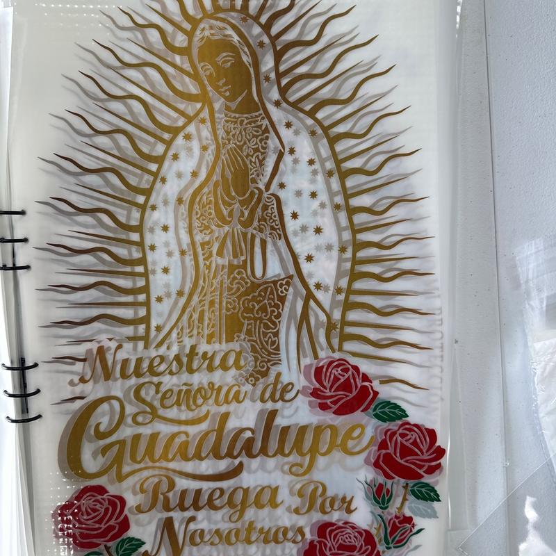 Virgen de Guadalupe DTF Transfers Ready to Press