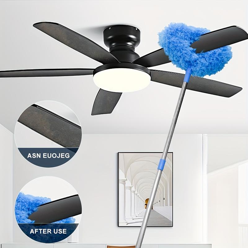 1pc 2pcs Microfiber Ceiling Fan Duster - Extends Up, Long-Handled, Dust-Locking, Reusable, And Machine Washable Cleaner Brush For Effortless Cleaning long handle