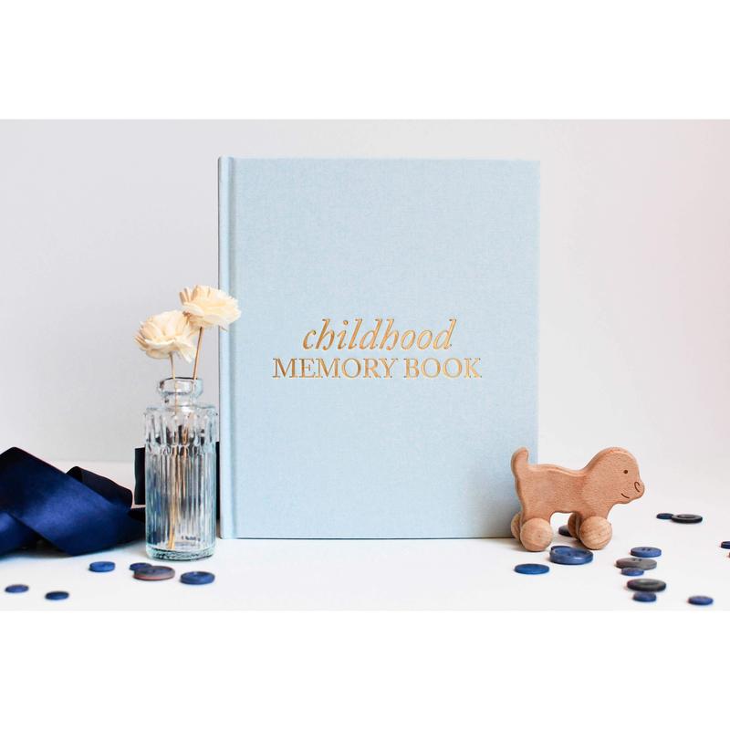 Baby Book Childhood Journal (Cream, 175 Pages) by Duncan & Stone - Milestone & Child Memory Book from Pregnancy to Year Eighteen – Childhood Memories Journal for Parents