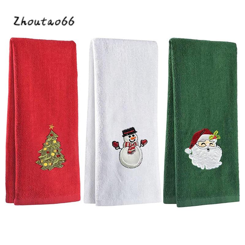 Christmas Hand Towels Set 3 Pack Kitchen Dish Towels Dishcloths for Bathroom Housewarming Gifts Decorations