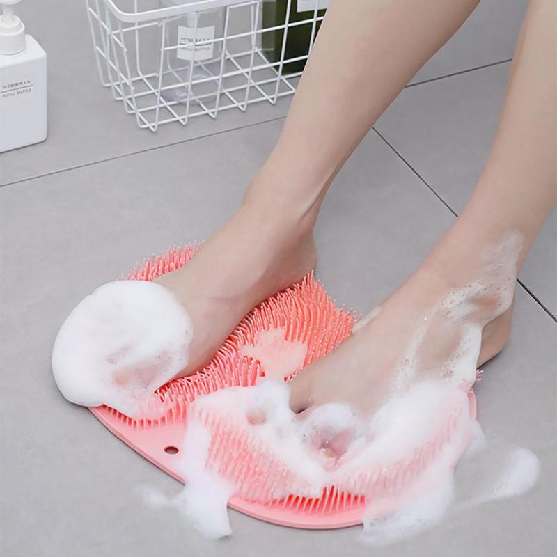 Wall Mounted Back Scrubber, Foot Scrubber, Shower Massage Brush, Bathing Accessories for Home Bathroom, Summer Gift