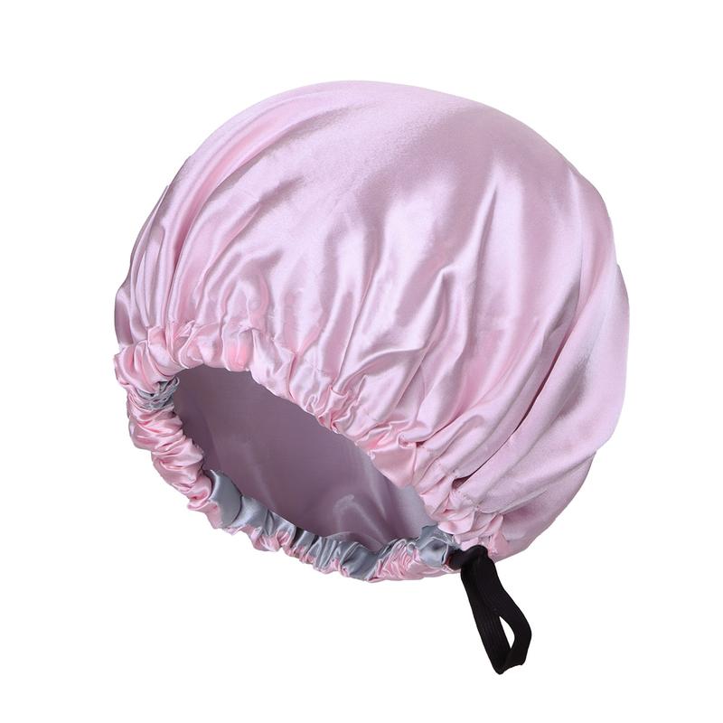 GOOGOO Adjustable Band Satin Bonnet For Sleeping & Hair Care Shower