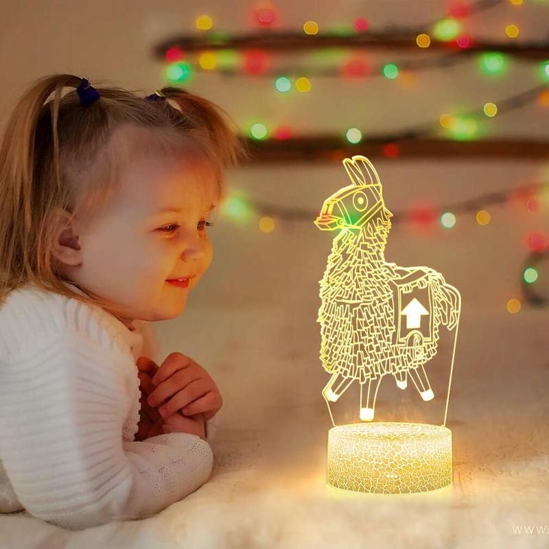 3D 16 Color Cool for Kids Birthday Holiday Christmas Gift Christmas Festival Gift (Llama)