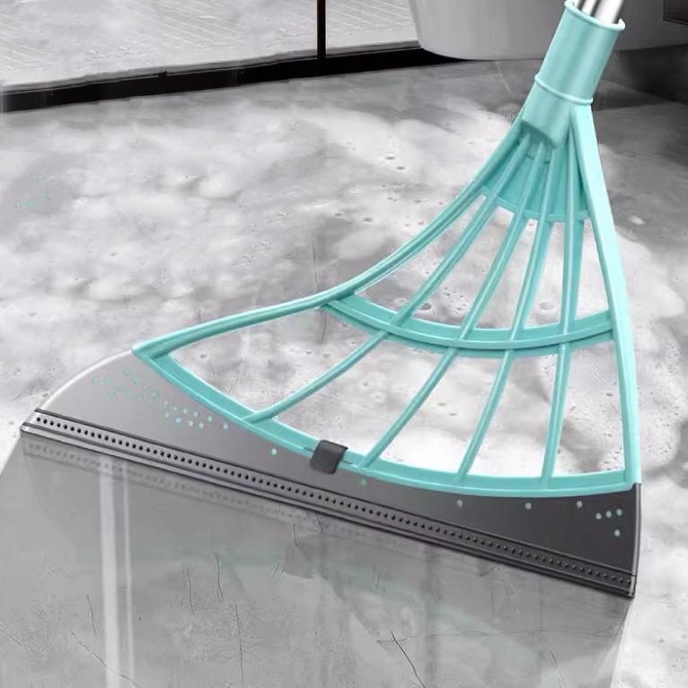 Multifunction Magic Broom - All Surface Silicone Broom,  Pet Hair Remover - for Indoor Cleaning - Cleans Glass, Fine Dust, Hair, Liquids - for Smooth Floors, Windows Adjustable Lightweight