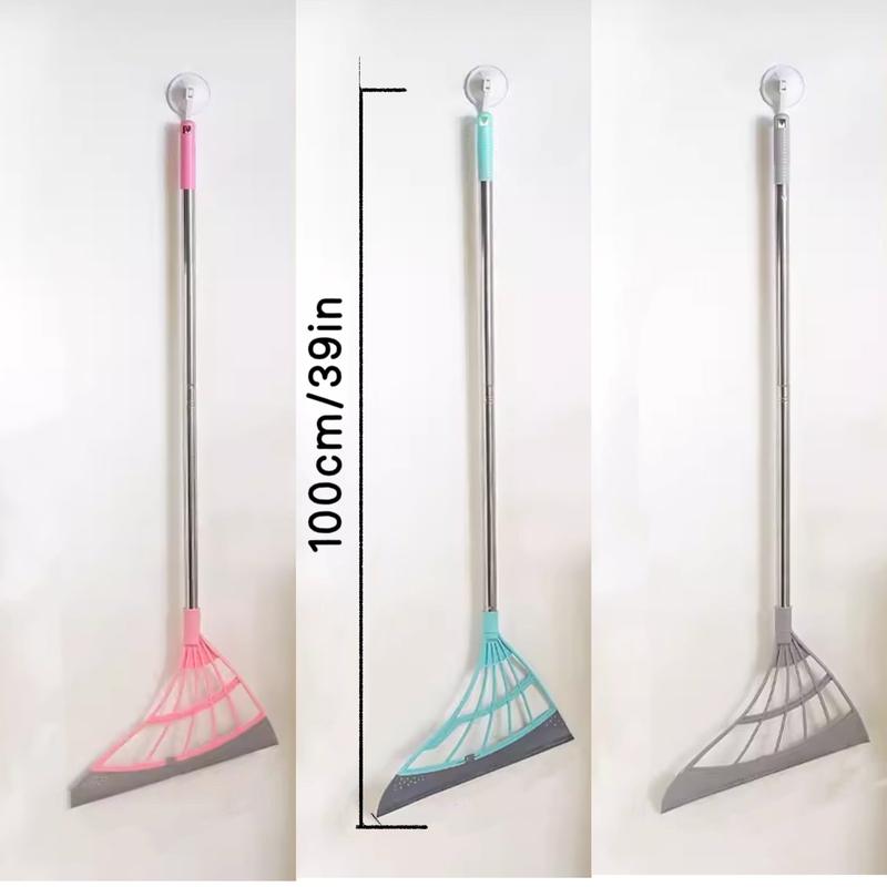 Multifunction Magic Broom - All Surface Silicone Broom,  Pet Hair Remover - for Indoor Cleaning - Cleans Glass, Fine Dust, Hair, Liquids - for Smooth Floors, Windows Adjustable Lightweight