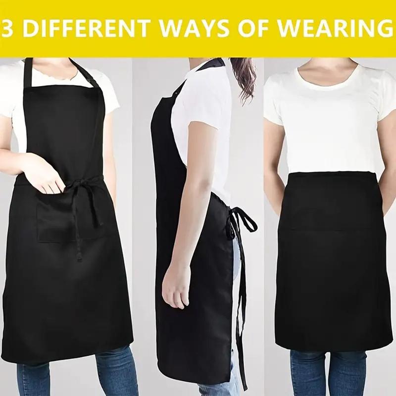 Adjustable Waterproof & Oil-proof Apron with Pocket, Minimalist Kitchen Apron, Cooking Apron, Kitchen Accessories for Men & Women