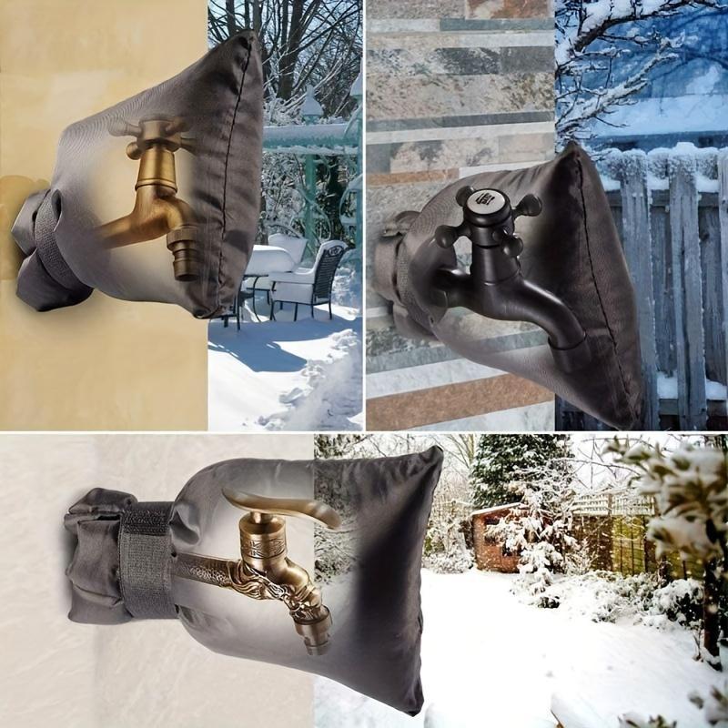 Outdoor Faucet Cover, Multifunctional Water Faucet Protective Cover, Waterproof & Anti-freeze Faucet Cover for Winter