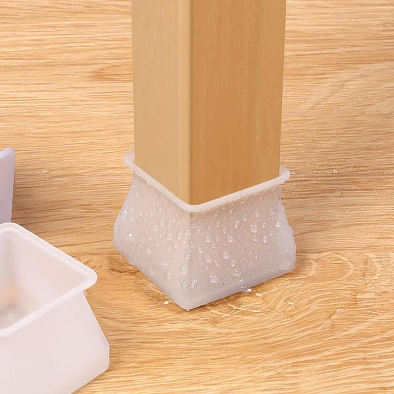 Chair Leg Cover, 16pcs Silicone Anti Slip Table Leg Pad, Chair Foot Cover for Home Living Room Dining Room