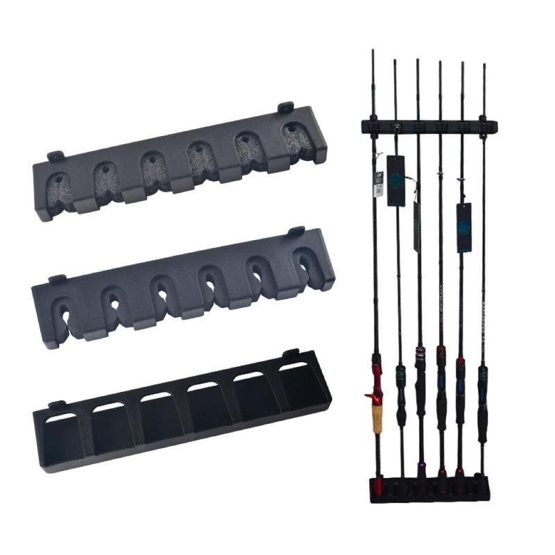 Wall Mounted Fishing Rod Holder, 1 Set Vertical Fishing Pole Rack, Spinning Casting Fishing Rod Storage Bracket, Fishing Accessories