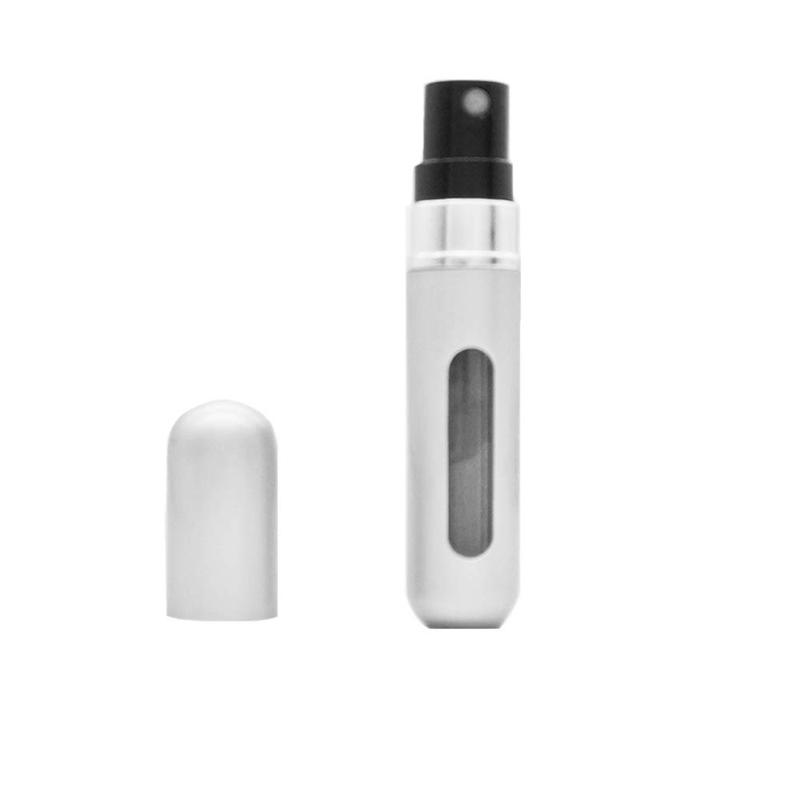 1 Piece Perfume Dispenser Bottle, Perfume Atomizer for Travel Outgoing Portable Refillable Perfume Atomizer Bottle (Silver)