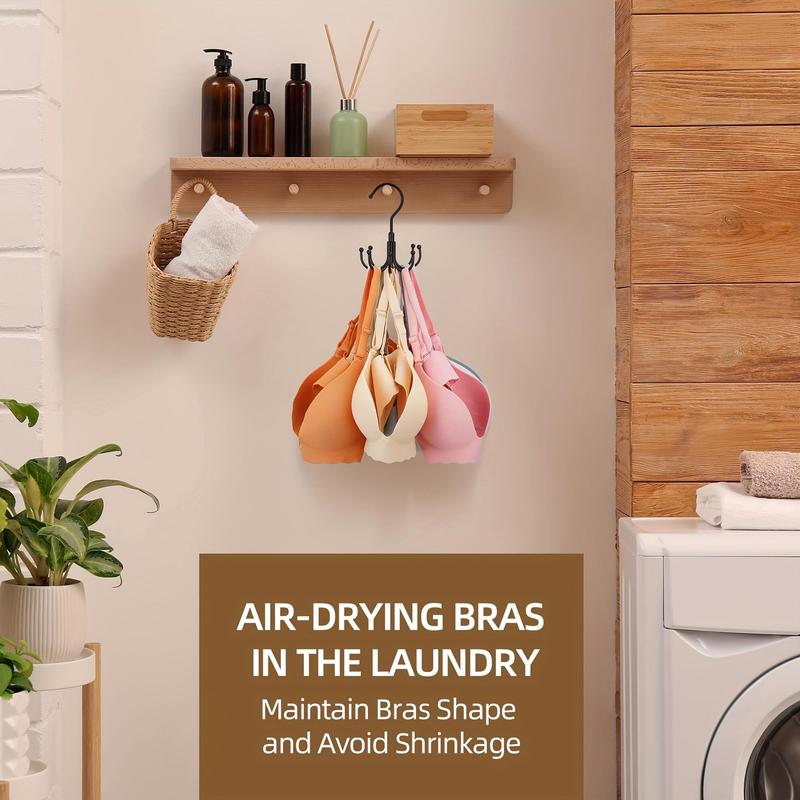 360° Rotating Bra Hanger, 1 Count Stainless Steel Tank Top Hanger, Durable & Fashionable Space Saving Hanger for Closet, Home Decoration Hooks