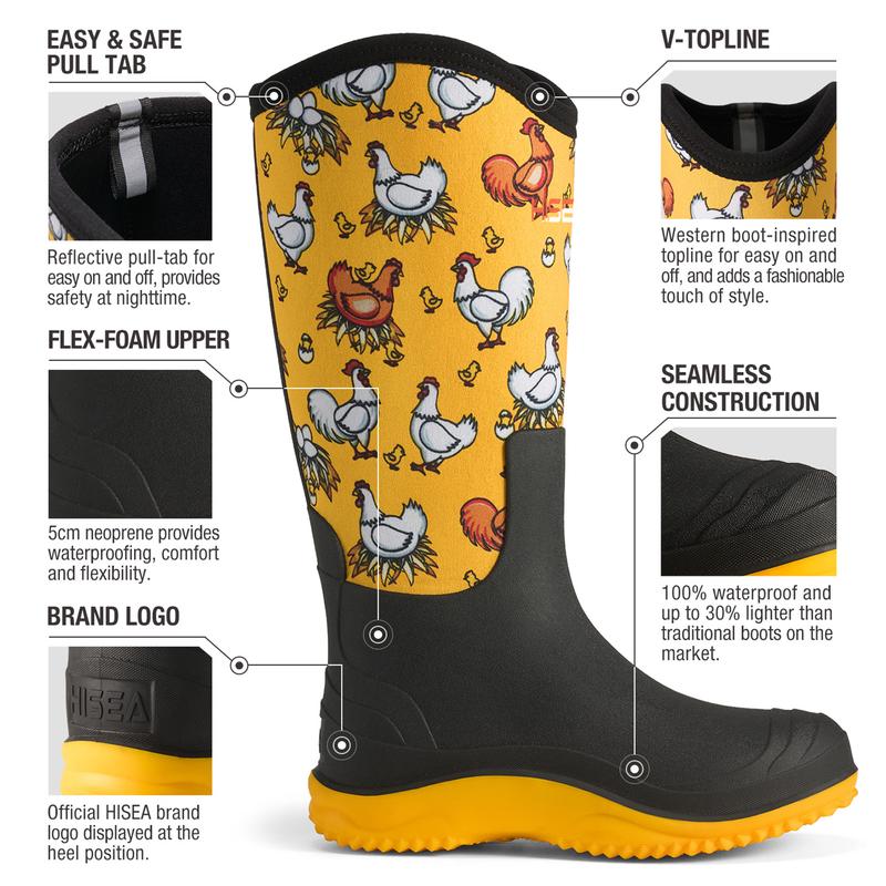 Women's Versatile Neoprene Rain Boots