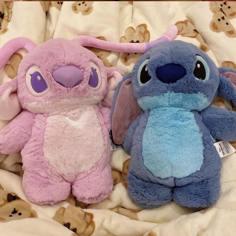 Cuddly plush fill with warm water for period。Anime Stitc Plush with a Bottle for hot Water Filling