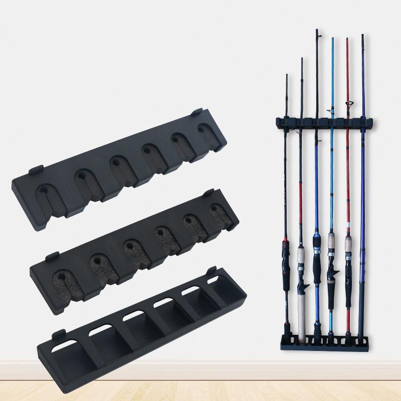 Wall Mounted Fishing Rod Holder, 1 Set Vertical Fishing Pole Rack, Spinning Casting Fishing Rod Storage Bracket, Fishing Accessories