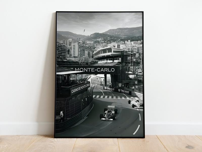 Monaco Race Track F1 Poster Gift for Men, Premium Luster Photo Paper, various sizes - UNFRAMED Hand Decoration Artistic Room Decoration Print Wall