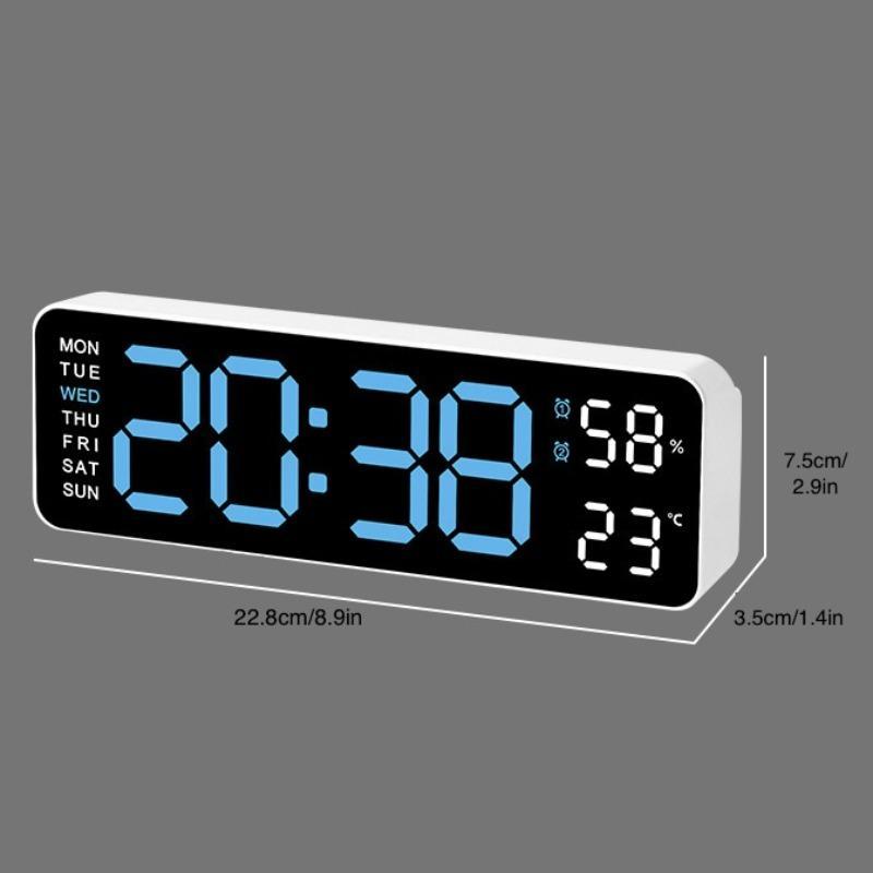 Digital Clock, 1 Count Multifunctional Electronic Clock, Simple Digital Clock, Desktop Table Clock, Home Decor, Room Decor, Gift Ideas