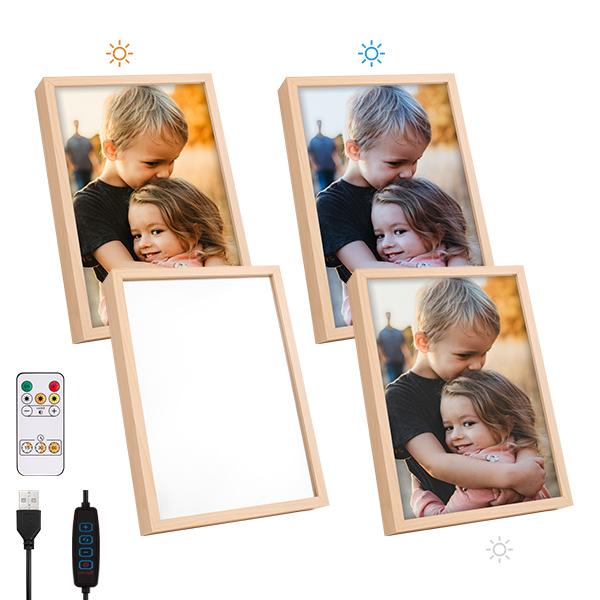 DIY Customized photo mirror light painting as a creative picture frame gift for male and female friends, and couples for birthday presents. wallframes picture frame christmas gift