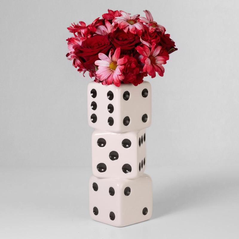 Triple Dice Vase