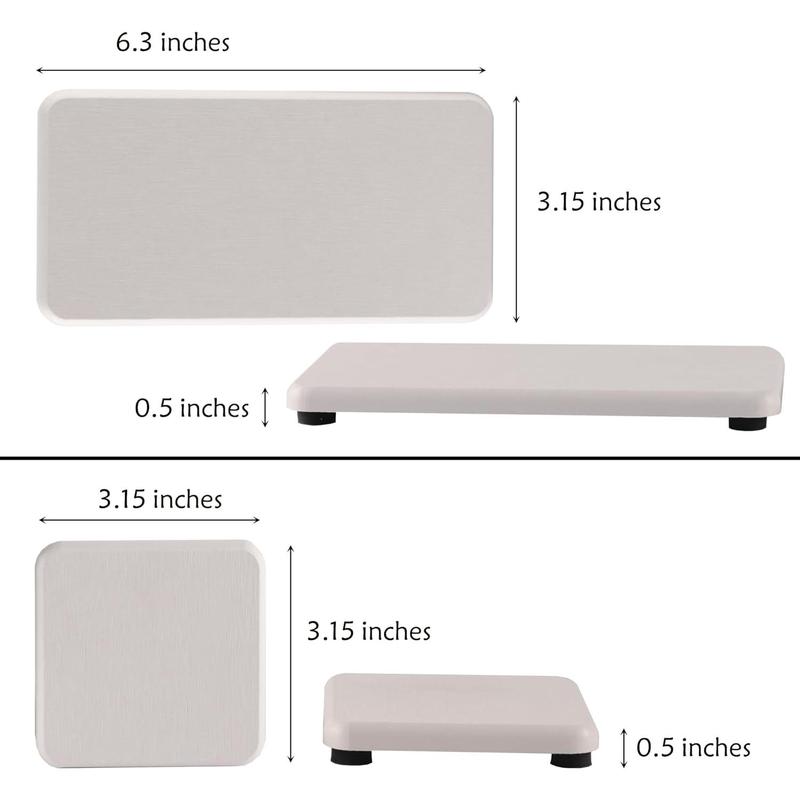 Set of 4 Water Absorbent Diatomite Tray, Diatomaceous Earth Kitchen Soap Dish, Hand Soap Holder, Water Absorbing Stone Used for Plants & Toiletries in The Modern Home