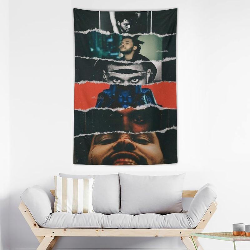 The Singer Hip Hop Weeknd Rapper Tapestry Flag for Home College Dorm for Bedroom Wall Décor 40 * 60in