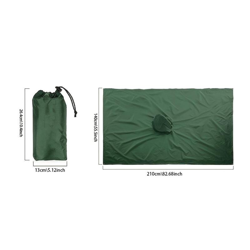 Large Hooded Raincoat, Portable Waterproof Poncho, Multifunctional Outdoor Camping Tent Mat, Christmas Gift