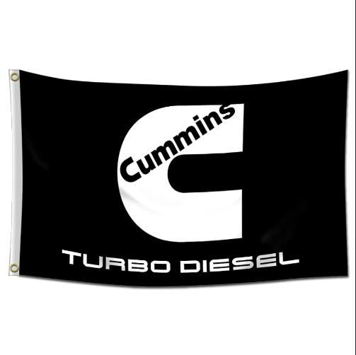 Cummins Banner Flag Turbo Diesel Engine 3X5FT Banner