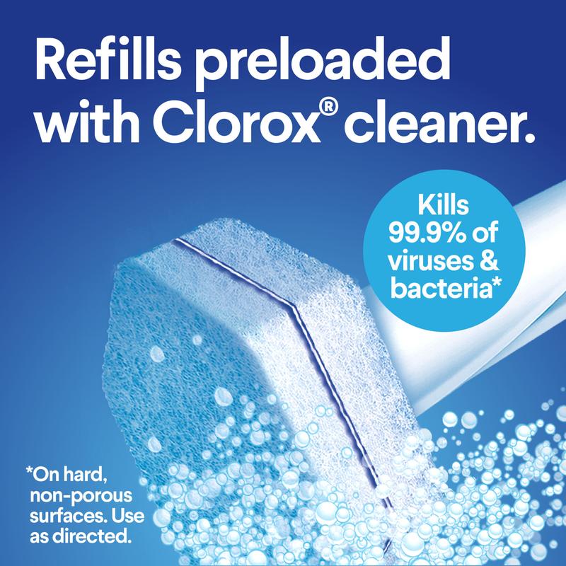 Clorox ToiletWand Disposable Toilet Bowl Brush Cleaner System for Effective Cleaning