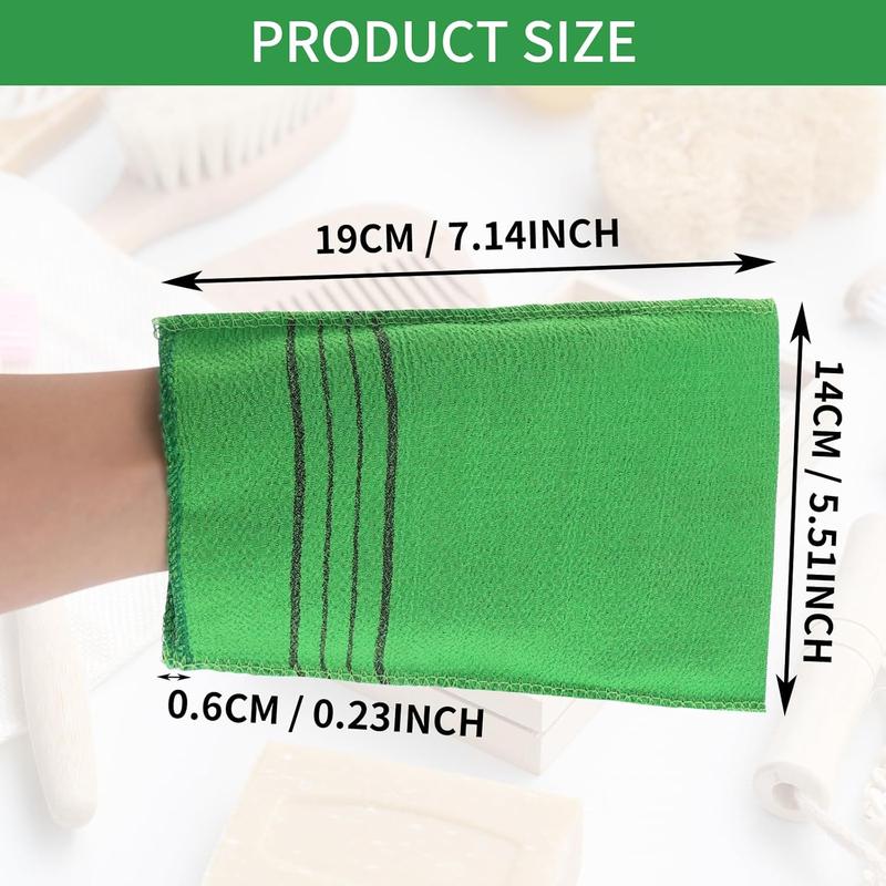 5 count   Mitts Dual-Sided Korean  Gloves Scrubbing Washcloth  Towel for Removing  Callus Scrubber Shower Scrub Mitt Bath Accessories Sponges Loofah