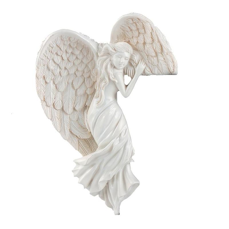 Door Frame Decoration, 1 Count Salvation Angel Door Frame Resin Ornament, Awakening Angel Wings Hanging Ornaments, Room Decor, Gifts for Friends, Summer Gift Ideas