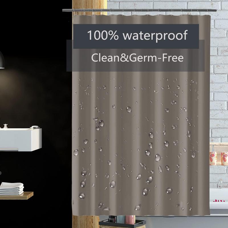 [FRREE SHIPPING] 72 x 72 Shower Curtain Liner with Grommets Holes and 3 Magnetic Weights