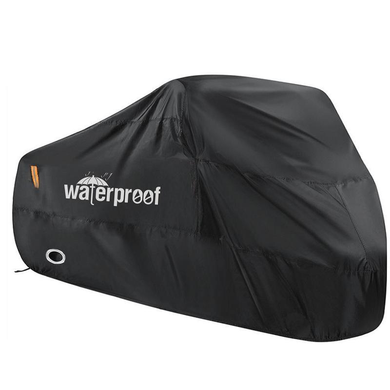 Heavy-Duty Motorcycle Cover, Waterproof & UV Protect Motorcycle Cover with Lock Holes, Tear-resistant Motorcycle Clothing for Outdoor Storage & Protect