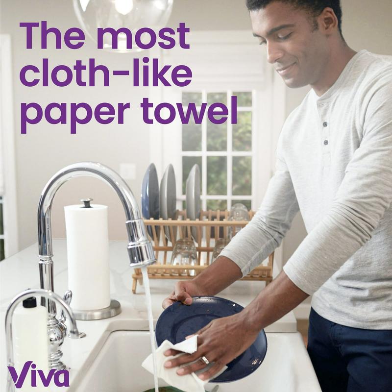 Viva Signature Cloth Paper Towels, 6 Double Rolls